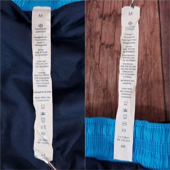 Lululemon Mens Medium 8.5" Inseam Pace Breaker Lined Short Blue Shorts Pockets - Picture 12 of 14
